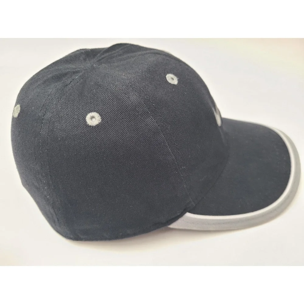 Youth Size 4-7 Nike Adjustable Hat Cap‎ Cotton Swoosh Logo Boy Girl Black Gray